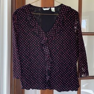 Polka dot blouse